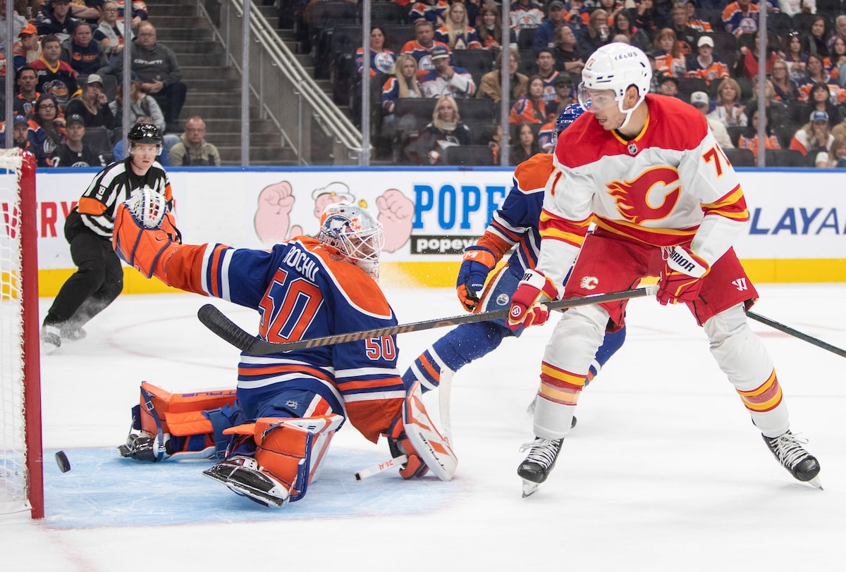 Coronato donne le coup d'envoi aux Flames dans une victoire 6-3 à l'extérieur contre les Oilers