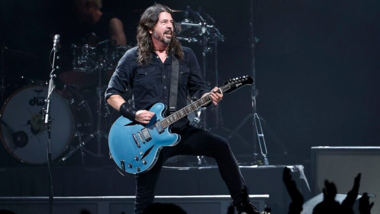 Dave Grohl of Foo Fighters, pictured at the 2024 Power to the Patients concert in Washington, D.C. (Paul Morigi / Getty Images / File via CNN Newsource)