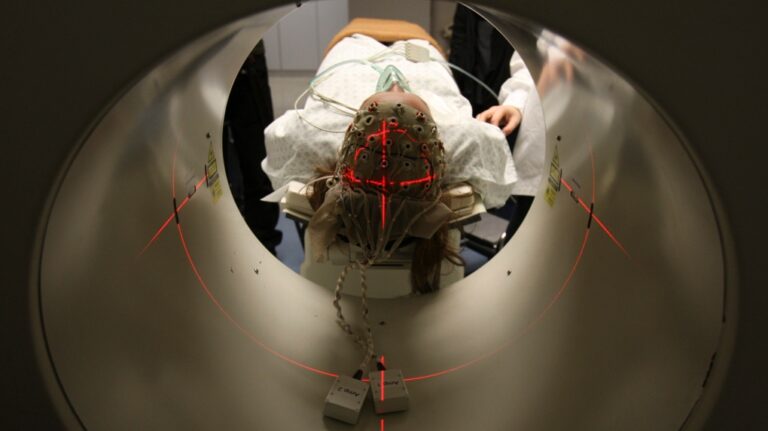 A patient is examined during a scan at the University Hospital in Liege, Belgium, Tuesday, Nov. 24, 2009. THE CANADIAN PRESS/AP, Yves Logghe
