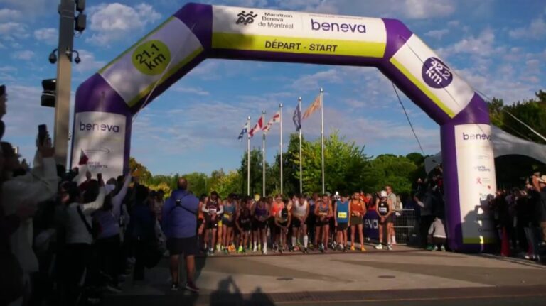 Des milliers de personnes participent au marathon de Montréal et recueillent plus de 800 000 $ pour des œuvres caritatives