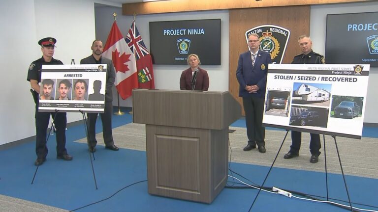 Des suspects du réseau de vol de voitures de la région du Grand Toronto sont venus en Ontario « dans le seul but » de voler des voitures, selon la police de Halton