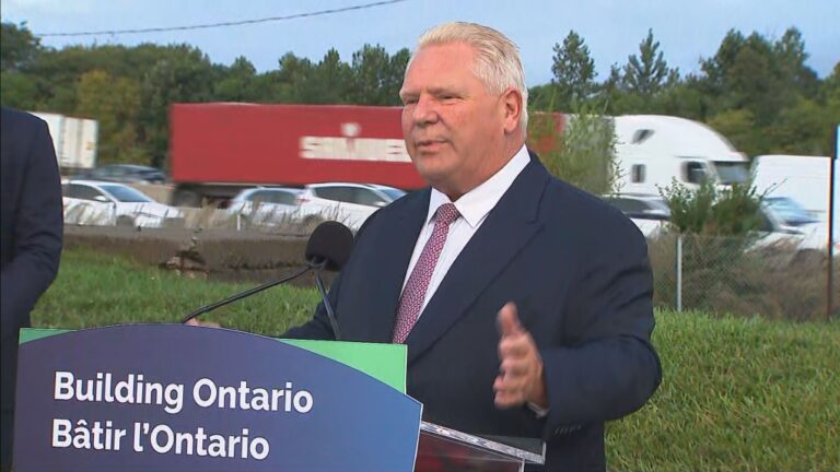Doug Ford dit vouloir construire un tunnel sous l'autoroute de l'Ontario. 401