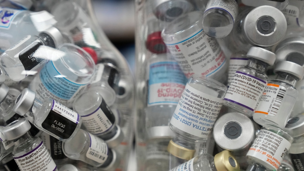 The Public Health Agency of Canada says it asked provinces to get rid of existing COVID-19 vaccines to avoid confusion with new formulations that will have the same drug identification number. (Nathan Denette / The Canadian Press)