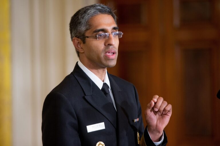 In this Aug. 3, 2015, file photo, U.S. Surgeon General Vivek Murthy speaks in the East Room at the White House in Washington. (AP/Andrew Harnik)