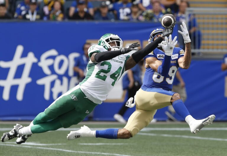 Les Blue Bombers de Winnipeg battent les Roughriders de la Saskatchewan 26-21
