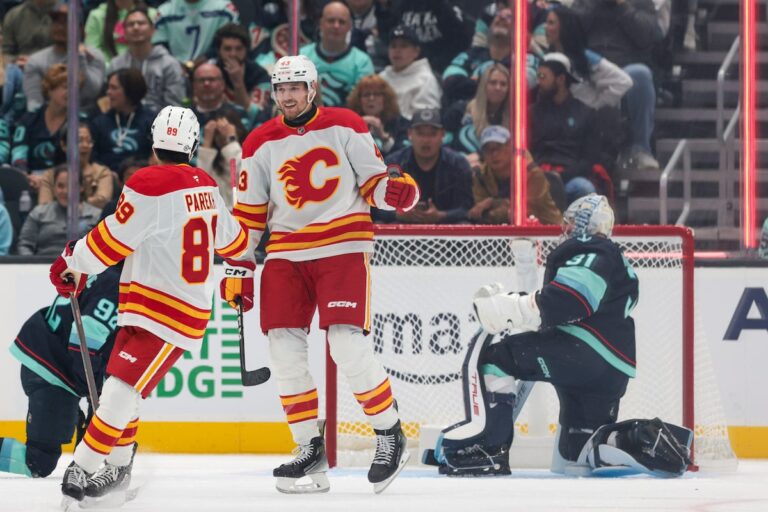 Les Flames démarrent fort et brûlent le Kraken 6-1