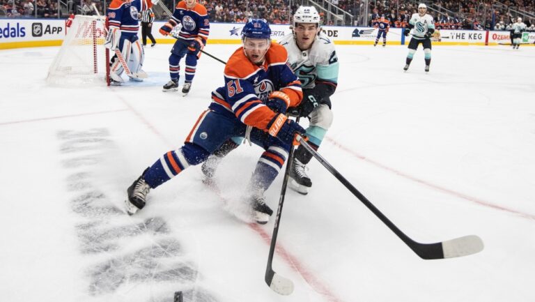 Les Oilers mettent fin au dérapage de pré-saison avec une victoire de 5-4 contre Kraken