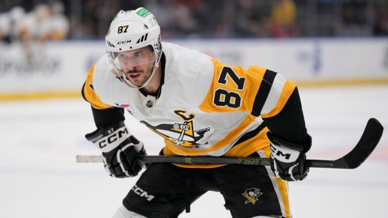 Pittsburgh Penguins' Sidney Crosby pictured in this 2024 file photo. (AP Photo/Seth Wenig)