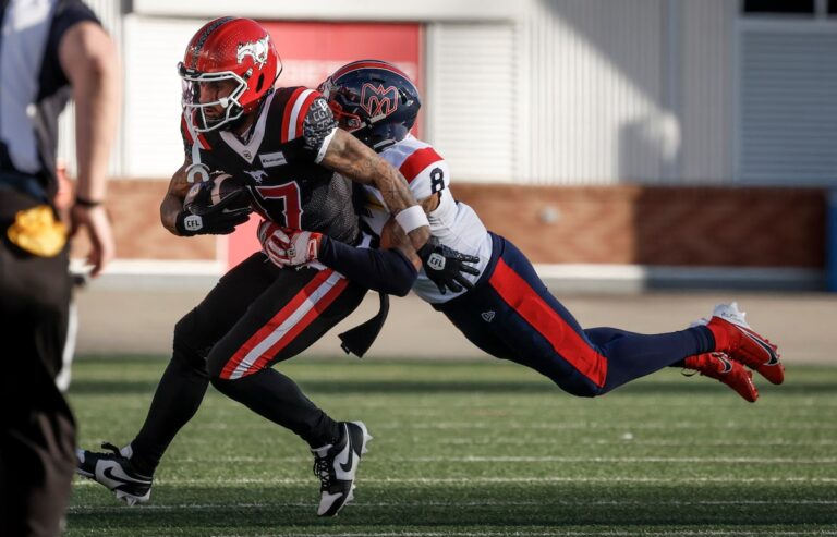 Les Stampeders de Calgary et les Alouettes de Montréal se battent pour un match nul 19-19