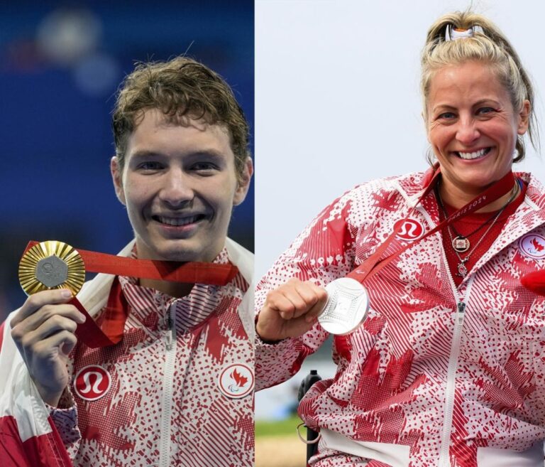 Nicholas Bennett et Brianna Hennessy sont les porte-drapeaux du Canada pour la cérémonie de clôture des Jeux paralympiques à Paris