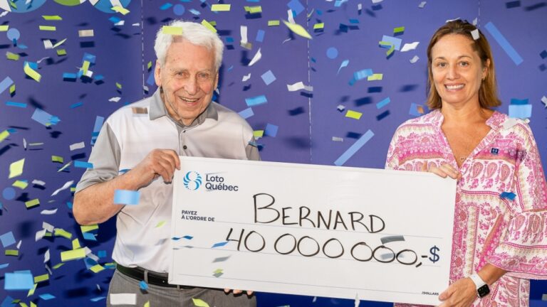 Un enseignant retraité du Québec remporte la moitié du gros lot historique de 80 M$ à la loterie canadienne