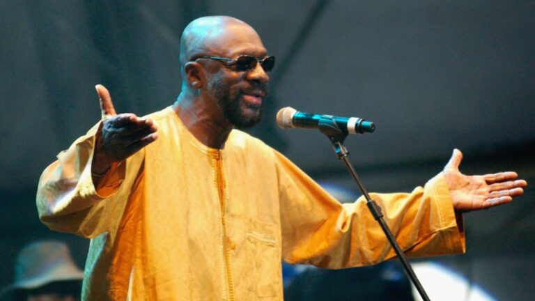 The Isaac Hayes estate is seeking an emergency injunction to stop former U.S. President Donald Trump from using the song 'Hold On, I’m Coming' at campaign events. Hayes is seen here performing in 2007. (Jim Dyson/Getty Images via CNN Newsource)