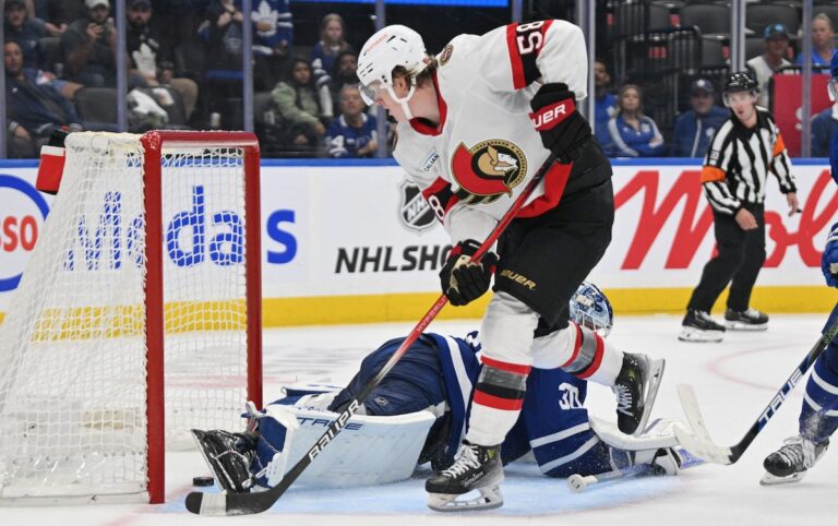 Yakemchuk marque en prolongation et les Sénateurs font s'incliner les Leafs 6-5