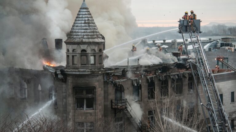 Des pompiers reçoivent des médailles pour leur « héroïsme » en sauvant des vies lors de l'incendie du Vieux-Montréal en 2023