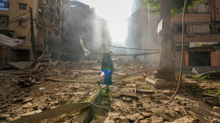 Smoke rises from the site of an Israeli airstrike in Dahiyeh, Beirut, Lebanon, Thursday, Oct. 3, 2024. (Hassan Ammar / AP Photo)