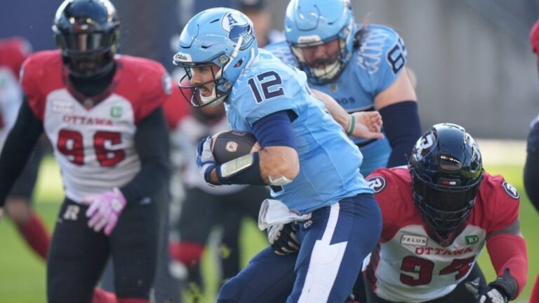 Les Argonauts de Toronto décrochent la deuxième place de la division Est grâce à une victoire à domicile contre les Redblacks d'Ottawa