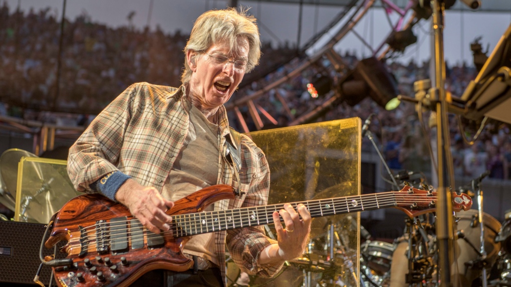 Phil Lesh of The Grateful Dead perform at Grateful Dead Fare Thee Well Show at Soldier Field on Saturday, July 4, 2015, in Chicago, Ill. (Photo by Jay Blakesberg/Invision for the Grateful Dead/AP Images)