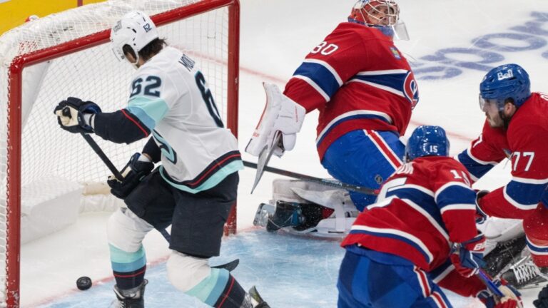 Brandon Montour réussit un tour du chapeau dans la défaite 8-2 du Kraken contre les Canadiens