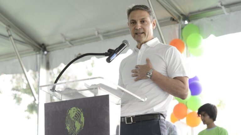 WME Co-CEO Ari Emanuel speaks at the generationOn block party at Fox Studios in Los Angeles on April 18, 2015. (Photo by Dan Steinberg/Invision/AP)