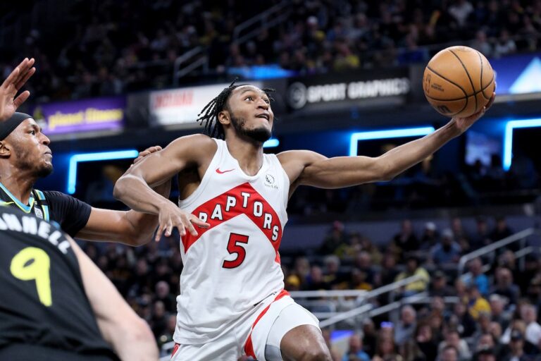Le meneur des Raptors Quickley discutable avant le dernier match de pré-saison contre les Nets