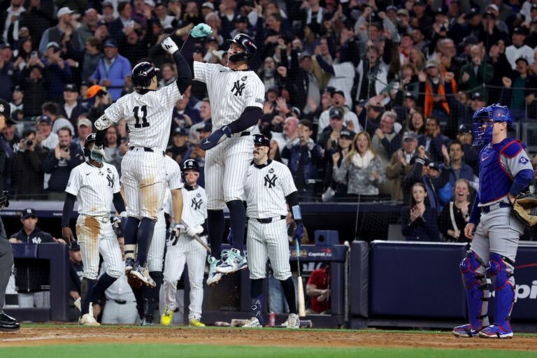 Le slam de Volpe déclenche un retour après le circuit de Freeman, les Yanks battent les Dodgers 11-4 pour forcer le cinquième match des World Series
