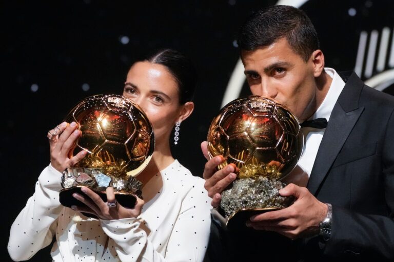 Les Espagnols Rodri et Bonmati remportent le Ballon d'Or des meilleurs joueurs et joueuses du football mondial
