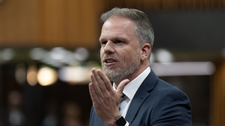 Health Minister Mark Holland rises during Question Period, in Ottawa, Sept. 16, 2024. THE CANADIAN PRESS/Adrian Wyld