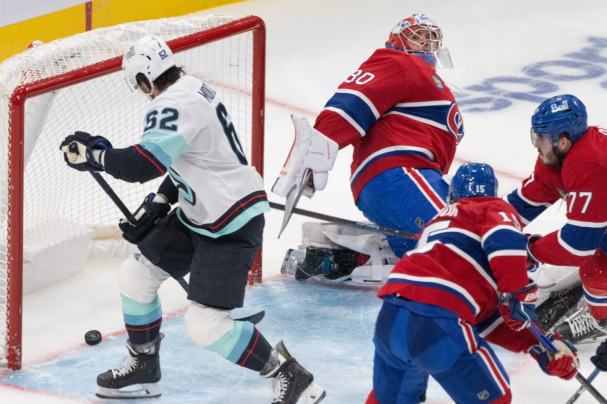 Montour réussit un tour du chapeau dans la défaite 8-2 du Kraken contre les Canadiens