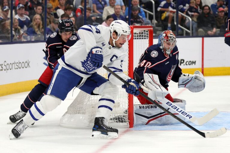 Olivier marque 2 points alors que les Blue Jackets battent les Maple Leafs 6-2