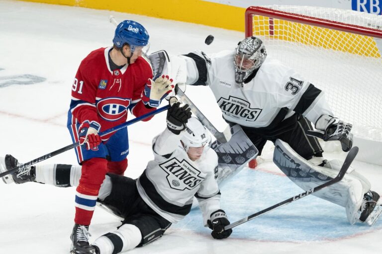 Rittich arrête 25 tirs, les Kings battent les Canadiens 4-1