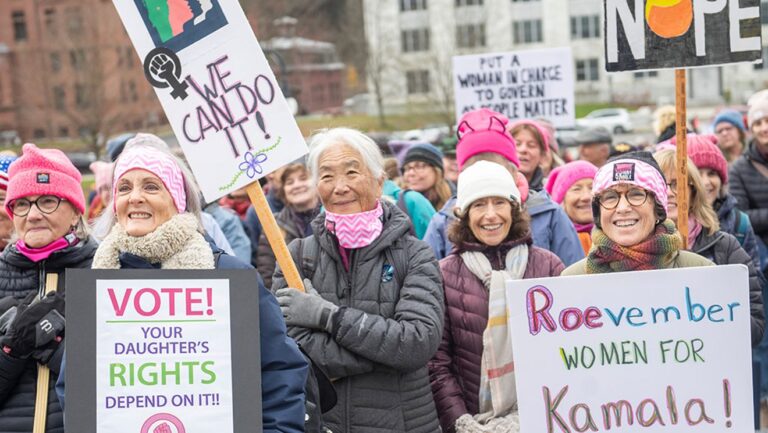 Rassemblement de femmes à Montpellier avant l'élection présidentielle