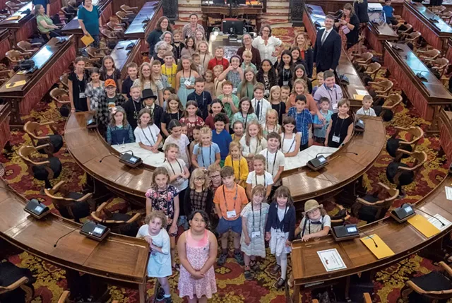 Les participants au Good Citizen Challenge au Statehouse à Montpellier - JEB WALLACE-BRODEUR