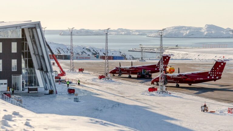 The new Nuuk International Airport will allow larger planes to land at Greenland's capital. (Visit Nuuk via CNN Newsource)