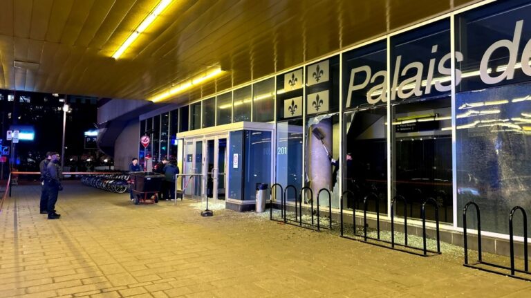 3 personnes arrêtées lors d'une manifestation pro-palestinienne et anti-OTAN au centre-ville de Montréal