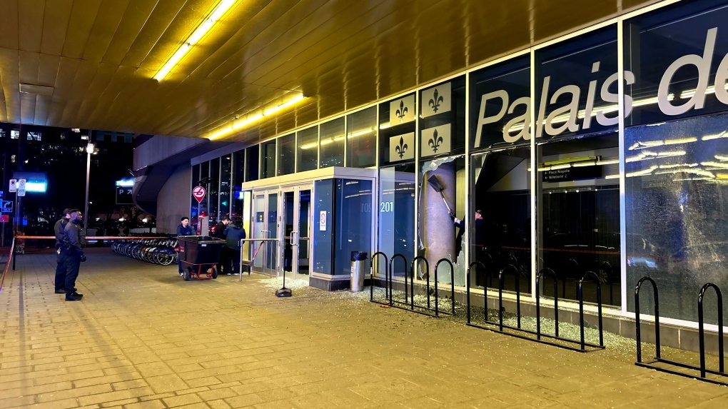 3 personnes arrêtées lors d'une manifestation pro-palestinienne et anti-OTAN au centre-ville de Montréal