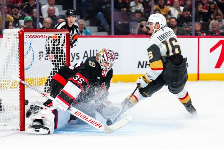 Cassidy remporte une 400e victoire en carrière dans la victoire 3-2 des Golden Knights contre les Sénateurs