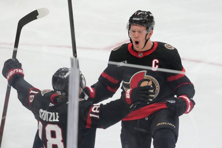 Cole Reinhardt marque son premier but en carrière alors que les Sénateurs d'Ottawa battent les Flames de Calgary 4-3