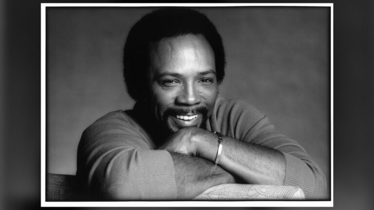 Quincy Jones, musician, composer and producer, poses for a portrait in 1981 in Los Angeles, California. (Bobby Holland/Michael Ochs Archives/Getty Images)