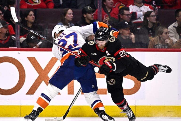 Les Sénateurs ripostent, mais les Islanders gagnent 4-2 à Ottawa