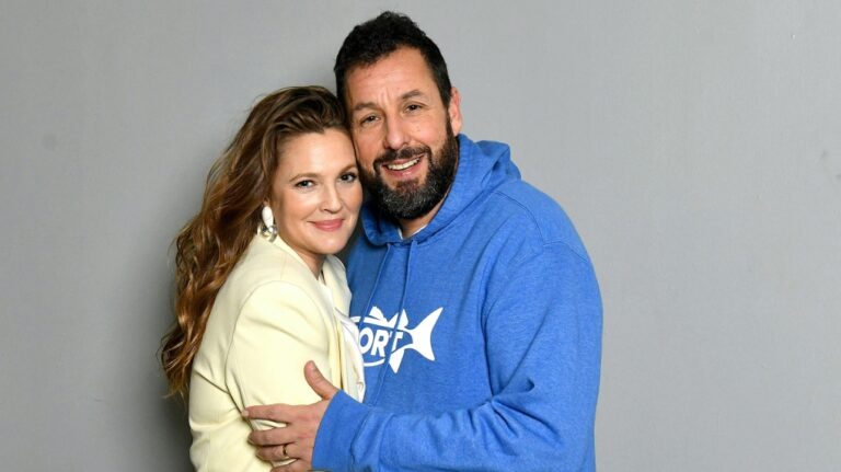 Drew Barrymore and Adam Sandler are pictured here in 2022. (Craig Barritt/Getty Images via CNN Newsource)