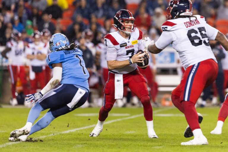 Les rôles inversés : les Alouettes, champions en titre, accueillent les Argonauts lors du match revanche de la finale de l'Est