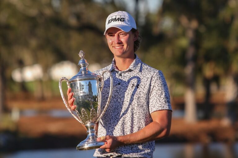 Maverick McNealy réussit un birdie sur le dernier trou à Sea Island pour enfin devenir vainqueur du PGA Tour
