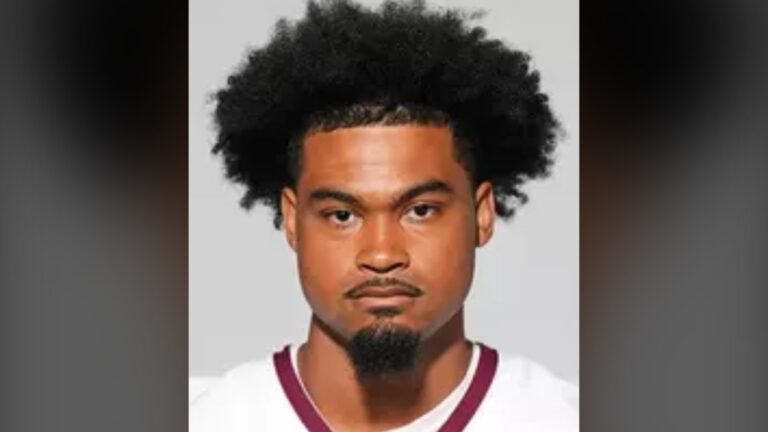 Alabama A&M linebacker Medrick Burnett Jr. is shown in an image from the school's athletics website.
