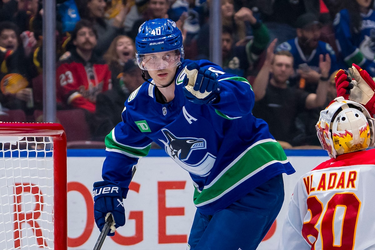 Pettersson des Canucks célèbre son anniversaire avec deux points et une victoire de 3-1 contre les Flames