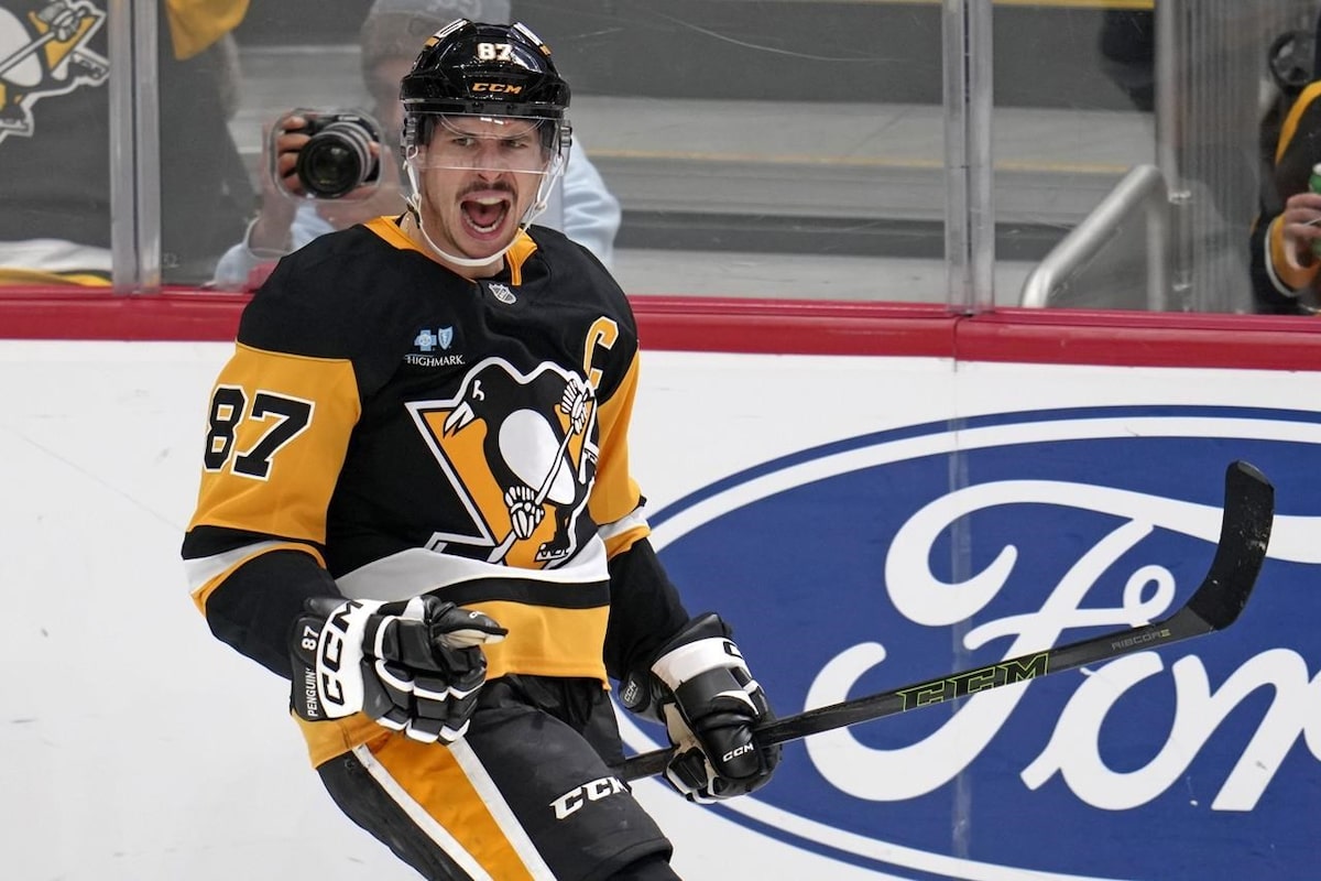 Sidney Crosby marque son 600e but en carrière dans la LNH, mais les Penguins s'inclinent face à l'Utah 6-1