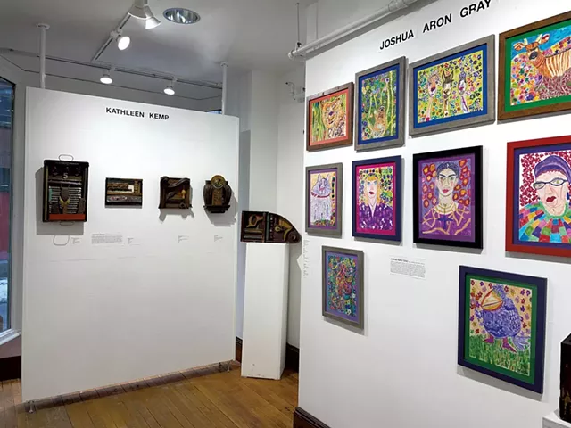 Œuvres de Kathleen Kemp et Joshua Aron Gray à la Canal Street Art Gallery - ALICE DODGE ©️ SEVEN DAYS