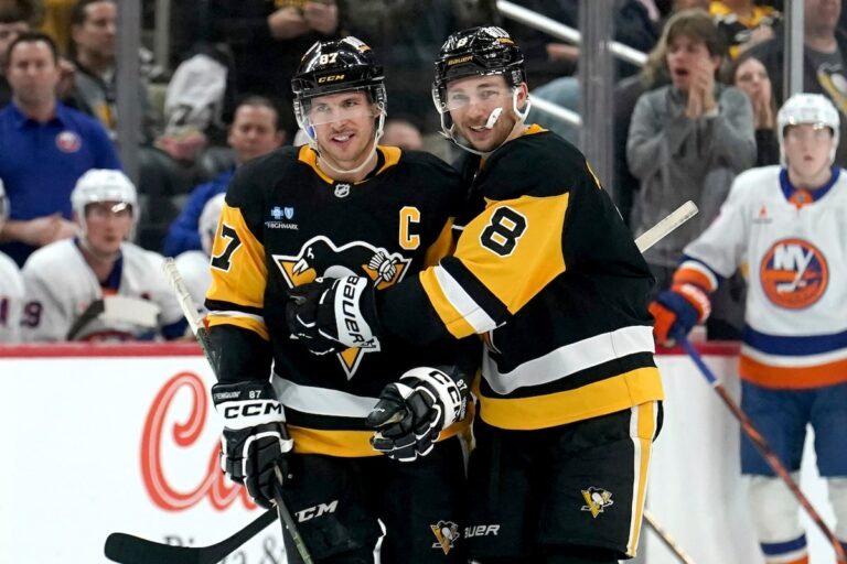 Crosby bat le record de passes décisives en carrière des Penguins de Lemieux dans une victoire de 3-2 contre les Islanders