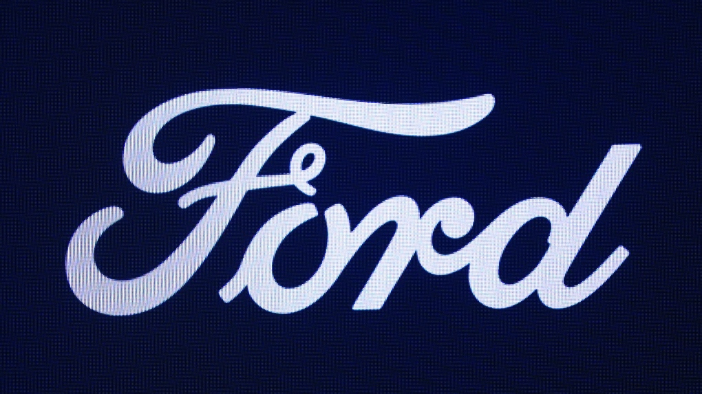A Ford logo is shown at the North American International Auto Show in Detroit, Wednesday, Sept. 13, 2023. THE CANADIAN PRESS/AP/Paul Sancya