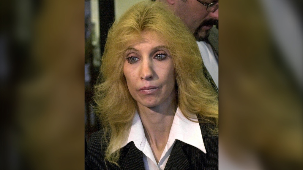 Debbie Nelson, mother of rap star Eminem, is shown in this April 10, 2001, file photo in Mount Clemens, Mich. (Paul Sancya/The Associated Press)