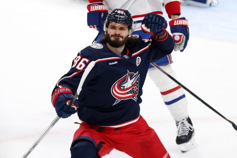 Le but tardif de Marchenko permet aux Blue Jackets de battre les Canadiens 5-4